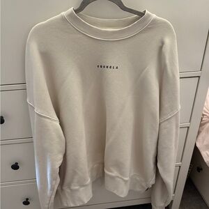 YOUNG LA beige crewneck size M